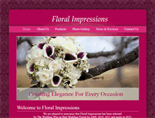 Tablet Screenshot of myfloralimpressions.com